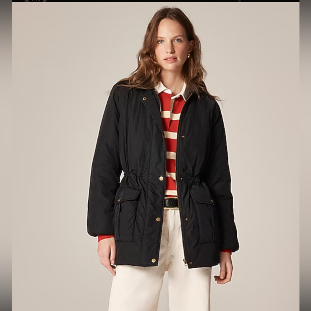 J Crew Puffer Barn Jacket with PrimaLoft